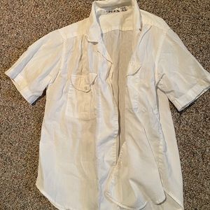 GIRLS SITUATION MEDIUM WHITE BLOUSE WITH A POCKET